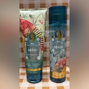 NEW B&BW Mulan Fragrance and Body Cream Set, Disney Princess Collection